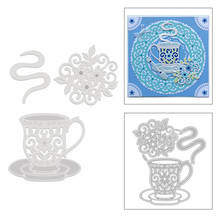 2020 New Tea Party Metal Cutting Dies Coffee Mug and Tea Cup Die Cut Scrapbooking For Crafts Friend Card Making No Stamps Sets 2024 - buy cheap