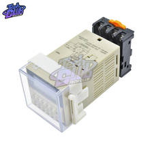 DH48S-S Digital Time Delay Relay 220V Timer Programmable Double Relay Switch SPDT Repeat Cycle timing relay with Socket Base 2024 - buy cheap