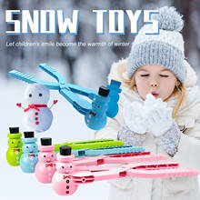 Snowball Maker Plastic Clip Winter Cartoon Snowman Maker Clip Snowball Fight Toys For Children Outdoor Snow Playing Accessories 2024 - buy cheap