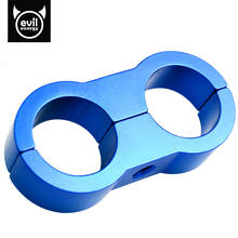 evil energy 1PCS Blue AN10 Billet Oil/Fuel/Water Hose Turbo Separator Divider Clamp For Oil Fuel Water Hose Car Parts 2024 - buy cheap