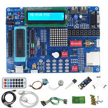 Placa de desarrollo experimental PIC K18, paquete de lujo con vídeo tutorial, aprendizaje sobre microcontroladores 2024 - compra barato