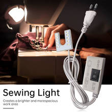 Working LED Light Flexible Gooseneck with Magnetic Base for Sewing Machine 110-265V EU/US Plug 2024 - buy cheap