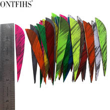 50pcs ONTFIHS 3"  Archery Fletches Arrow Feather Water Drop Fletching 3 Inch Schield Archery Feathers 2024 - buy cheap