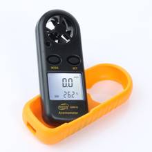 Digital Anemometer Mini Air Velocity Airflow Temperature LCD Backlight Wind Speed Meter Windmeter 30m/s Hand-held 30% off 2024 - buy cheap