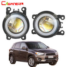 Cawanerl For Mitsubishi ASX 2013 2014 Car Accessories 30W LED Bulb Fog Light COB Angel Eye DRL Daytime Running Light H11 12V 2024 - buy cheap