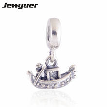 GONDOLA DANGLE Charm Genuine 925 Sterling Silver Fits European Brand Bracelets Bangles DIY Making Jewelry DA030 2024 - buy cheap