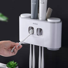 Dispensar automático de pasta de dentes, à prova de poeira, com copo, não precisa de unha, acessórios para banheiro 2024 - compre barato