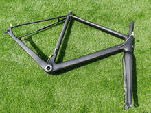 Freno de disco de bicicleta Ciclocross BSA 700C, marco de eje pasante de 12x142mm y horquilla de 15x100mm, totalmente de carbono, mate UD, FR-609 2024 - compra barato