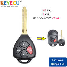 KEYECU Upgraded Remote Key for Toyota Highlander Sequoia Sienna Tacoma Tundra, Fob 4 Buttons - 315MHz - G Chip - GQ43VT20T Trunk 2024 - buy cheap