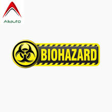 Aliauto-pegatina de Pvc reflectante para coche, accesorios de señal de Biohazard con personalidad, para Nissan, Suzuki, Peugeot, Skoda, Volvo,12cm x 4cm 2024 - compra barato