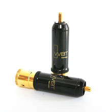 4Pcs WBT-0152Cu 24K gold plated RCA plug connector HIFI RCA Cabel Plug 2024 - buy cheap