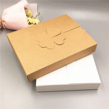 100 шт./лот, крафт-бумажные коробки в форме четырехлистного клевера в ретро стиле для грандиозных мероприятий, подарков, печенья, ручных ремесел, бумажные контейнерные коробки 2024 - купить недорого