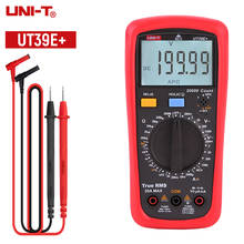 Multímetro Digital UNI-T UT39E +, medidor de mano de valores eficaces auténticos CA y CC, de alta precisión, 1000V, 2000μF, medidor de capacitancia 2024 - compra barato