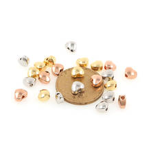 10PCS Gold Brass Small Heart Spacer Beads Heart Shape Connector For DIY Bracelets Necklace Pendants Making 2024 - buy cheap