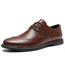 Zapatos de vestir de cuero genuino para hombre, calzado informal de negocios, Oxford, talla 35-46 2024 - compra barato