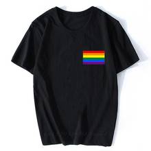 Camiseta con estampado de la bandera del orgullo Gay para hombre y hombre, camisa Lgbt de arco iris lésbico, informal, ropa Unisex 2024 - compra barato