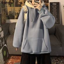 With Hat Hoodies Women Aesthetic Clothes Fashion Korean Style Streetwear Students Harajuku Pockets All-match Autumn Simple New 2024 - buy cheap