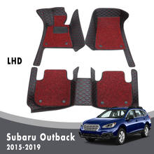 Tapete automotivo luxuoso com dupla camada de arame, para subaru outback 2019, 2018, 2017, 2016, 2015, acessório, à prova d'água 2024 - compre barato