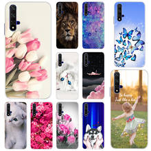 Funda de flores para Huawei Nova 5T, carcasa trasera de silicona con dibujos animados, funda de TPU suave para teléfono Huawei Nova 5T YAL-L21 2024 - compra barato