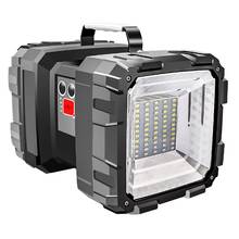 Super brilhante cabeça dupla lanterna searchlight usb recarregável portátil ao ar livre luz de emergência solar luz trabalho pesca 2024 - compre barato