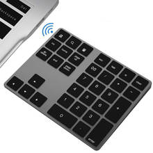 Sem fio, bluetooth, 34 teclas, teclado com números, pad, teclado para apple, mac-book, desktop, acessórios de entretenimento, escritório 2024 - compre barato