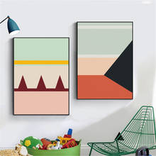 Abstract color block wall pictures art nordic canvas painting home decoration print posters living room wall decor 2024 - buy cheap