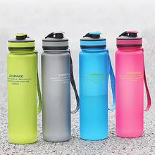 650ml 1000ml Uzspace Sport Water Bottle Portable Camp Hiking Plastic Kettle 2024 - buy cheap