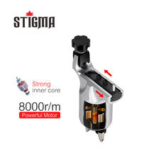 Stigma Rotary Tattoo Machine Adjustable Gun Strong 10w Motor for 8000r/m Powerful Stroke Direct Drive RCA Cord 3-4V M648 2024 - buy cheap
