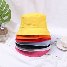 Chapéu balde de algodão unissex, chapéu protetor solar, cores de doces, acessórios casuais para o verão, 1 peça 2024 - compre barato