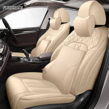 FUZHKAQI-Fundas de asiento de coche de cuero personalizadas, para BMW serie 3/4, E46, E90, E91, E92, E93, F30, F31, F34, F35, G20, G21, F32, F33, F36 2024 - compra barato