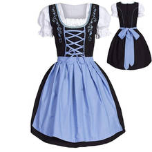 2020 Women's Fashion Sexy Blue Lolita Maid Outfits Wide Loose Apron Clothes Anime Maid Outfit Cosplay Cosplay Party Dress 2024 - buy cheap