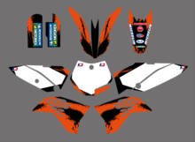 0250New Style Bull TEAM GRAPHICS&BACKGROUNDS DECALS STICKERS Kits for SX65 2009 2010 2011 2012 2013 2024 - buy cheap