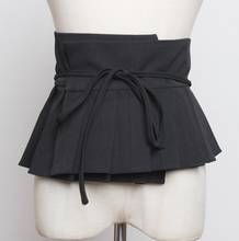 Pista feminina moda preto cummerbunds feminino vestido espartilhos cintura cintos decoração cinto largo r252 2024 - compre barato