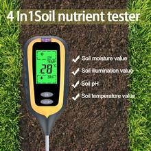 Practical 4 in 1 LCD PH Soil Tester Water Moisture Light Test Meter Kit For Garden Plant Temperature Sunlight Tester 2024 - buy cheap
