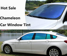Película de camaleón para ventana de coche, pegatina de vidrio de alta resistencia a los rayos UV, 90cm x 500cm, 55% VLT 2024 - compra barato