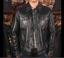 Free Shipping, new style cowhide plus size jacket.vintage handsome man genuine leather jackets.quality coat.sales.110 2024 - buy cheap