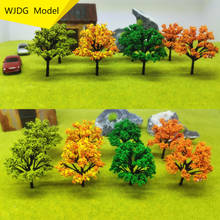 12 Pcs height 6CM Green Light green yellow Orange Model Trees Scale Train Park Railroad Railway Layout Wargame Scenery Diorama 2024 - buy cheap