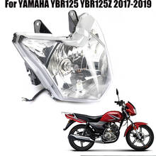 Farol dianteiro para motocicletas yamaha, acessórios de lâmpada dianteira para motos ybr125, ybr125z, ybr 125z, 125, 2017, 2018 e 2019 2024 - compre barato