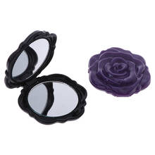 1PCS Mini Rose Flower Make Up Mirror Cute Design Compact Portable Pocket Mirror Unique Gift Double Side Make Up compact Mirror 2024 - buy cheap