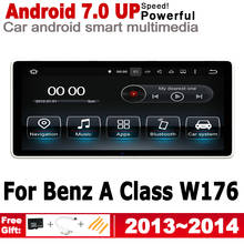 Для Mercedes Benz A Class W176 2013 ~ 2014 NTG Android 7,0 IPS Автомобильный плеер оригинальный стиль Авторадио gps навигация 2 Din WiFi BT 2024 - купить недорого