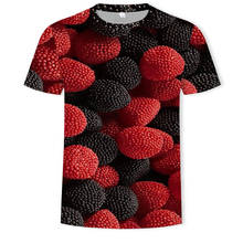 Camisa grande de verano para hombre, 3D Camiseta con estampado de high street, de manga corta y cuello redondo, talla grande 5XL 2024 - compra barato