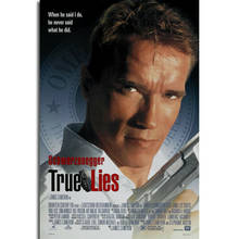 Arnold Schwarzenegger-Póster de seda de película Vintage True Lies, Adhesivo de pared, decoración, regalo 2024 - compra barato