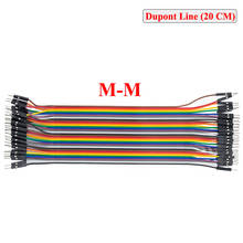 40pcs dupont cable jumper wire dupont line male to male dupont line 20cm 1P 40P for arduino 2024 - buy cheap