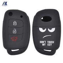 3 Buttons Remote Key Case For Hyundai Creta I20 Tucson Elantra Santa fe 2016 2017 2018 2019 Silicone key Fob Shell Cover 2024 - buy cheap