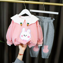 Bibicola Baby Girls Clothes 2021 New Spring Kids Clothes Rabbit Print 2pcs Outfits  Clothing Sets For Children Girls Suit 2024 - buy cheap