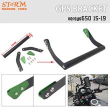 Soporte de teléfono móvil para motocicleta, accesorio de aluminio CNC para KAWASAKI Versys 650, KLE650, Versys650, 2015, 2016, 2017, 2018, 2019 2024 - compra barato