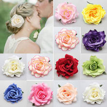 1 Pcs Flocking Cloth Red Rose Flower Hair Clip Hairpin DIY Headdress Hair Accessories For Bridal Wedding 2024 - buy cheap