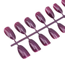 Uñas postizas mate, extensión fuerte de 24 piezas, necesita pegamento de Gel para presionar en las uñas, para Nail Art 2024 - compra barato