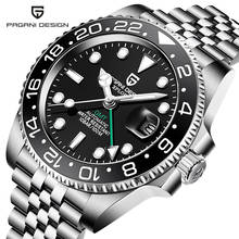 PAGANI DESIGN Luxury Men GMT Automatic Mechanical Watch  Men Classic Black Watches Jubilee Strap Ceramic Bezel Sapphire Clock 2024 - buy cheap