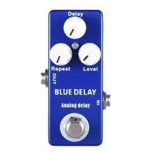 Мини-педаль для гитары Mosky Deep Blue Delay с эффектом True Bypass 2024 - купить недорого